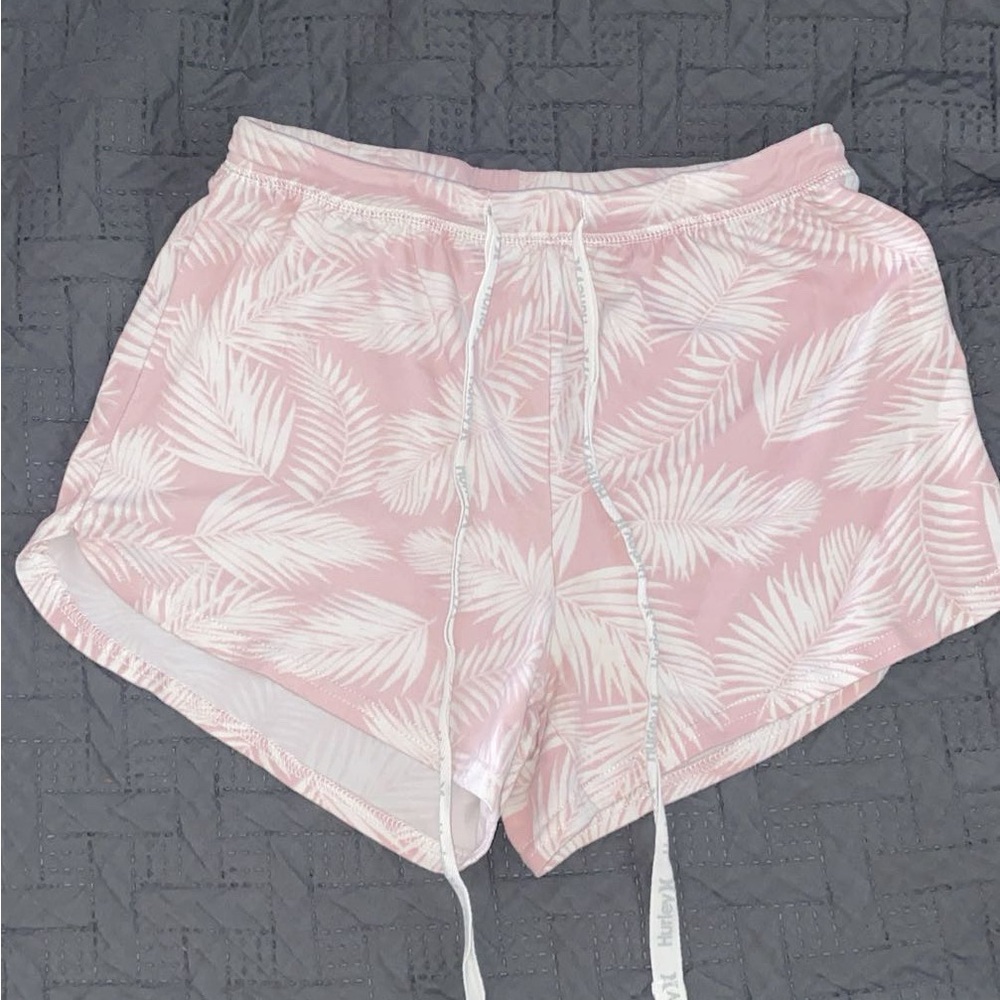 Hurley Pink and White Pajamas with Tropical Print